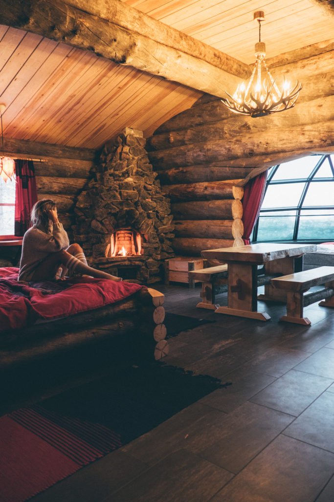 Staying in a glass igloo in Finland
