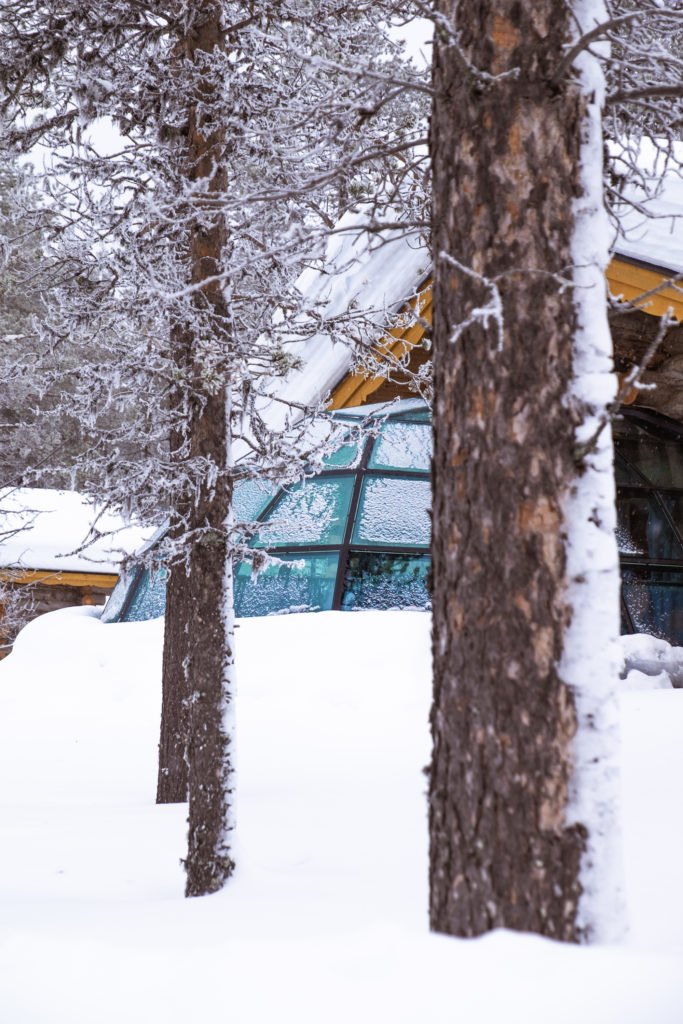 Staying in a glass igloo in Finland