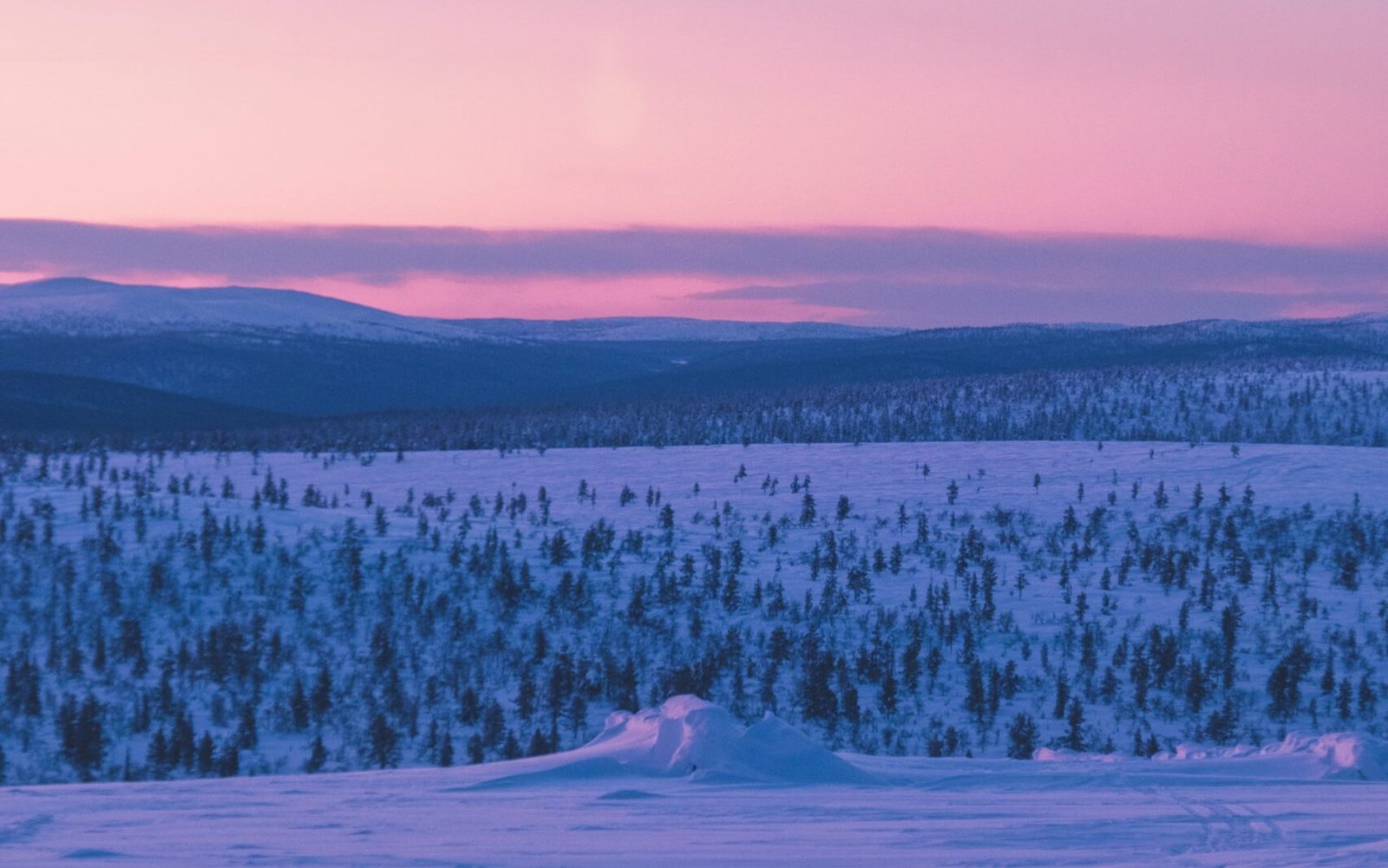 staying in a glass igloo in Finland
